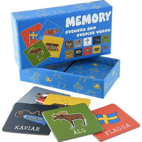 Memoryspel Svenska Ord - Memory Game Swedish Words