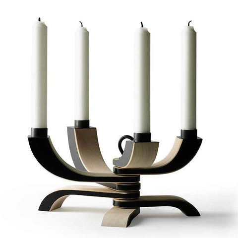 Ljusstake 'Nordic Light' -  Candleholder 'Nordic Light' Black/White