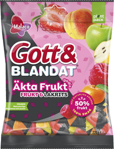 Godispåse - Gott & Blandat Frukt och Lakrits -Fruit and Licorice
