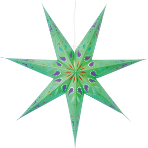 Pappersstjärna "SIRI" (Grön) - Paper Star "SIRI" (Green)