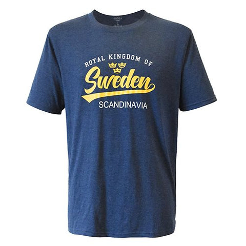 T-Shirt "The Royal Kingdom of Sweden" Blue