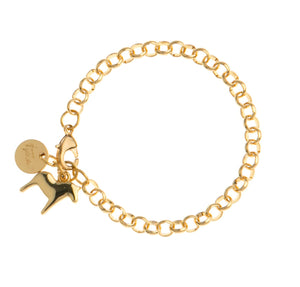 Armband Dalahäst - Bracelet Dala Horse (Gold)