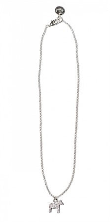 Halsband Dalahäst - Necklace Dalahorse (Silver)