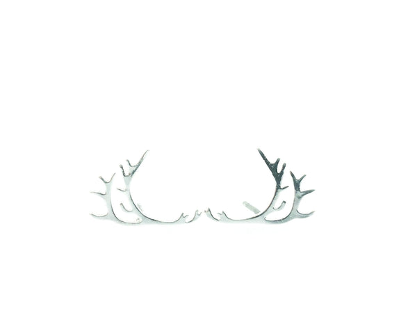 Vaja Örhänge - Reindeer Antler Earrings (Silver)