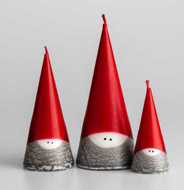 Tomteljus Konformad - Cone Shaped Gnome Candles