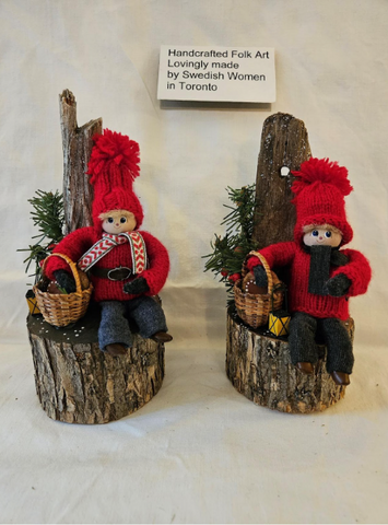 Tomte på Stubbe - Gnome on wood