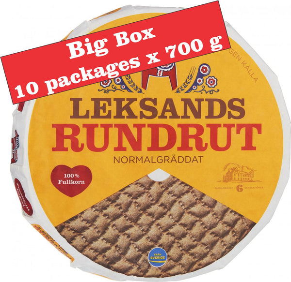 Knäckebröd - Rundrut Original Hel Låda - Pillow Round Crisp bread Whole Box